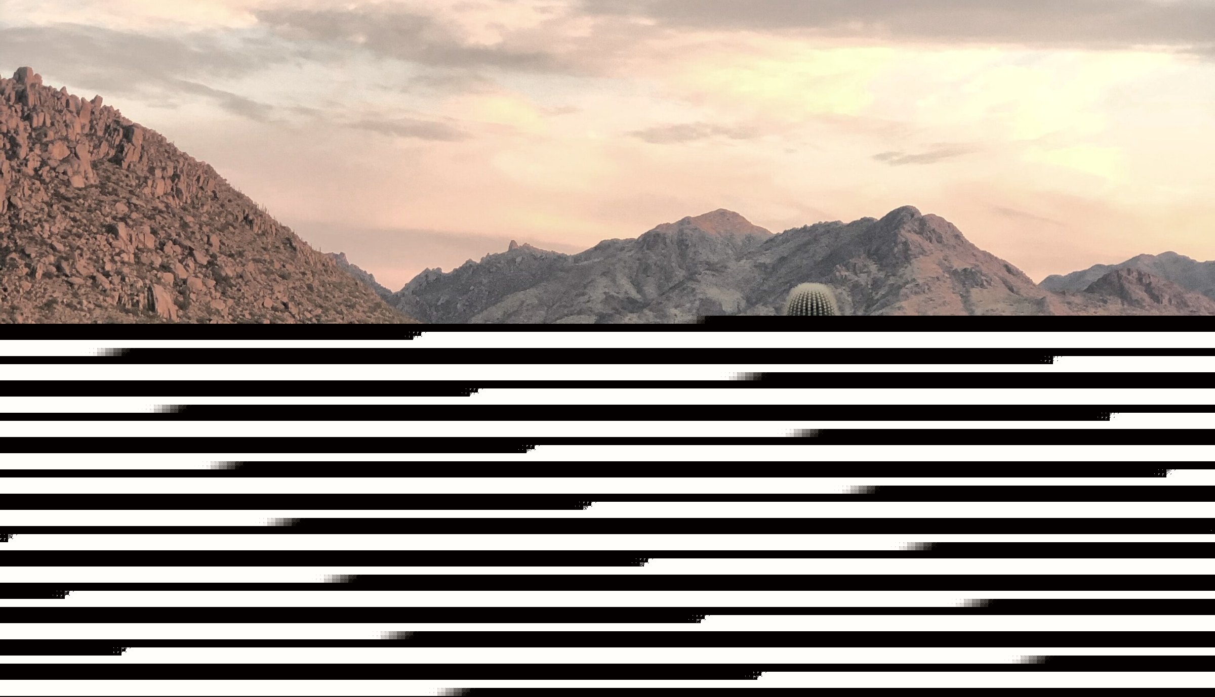 Desert foothills at dusk above Scottsdale
